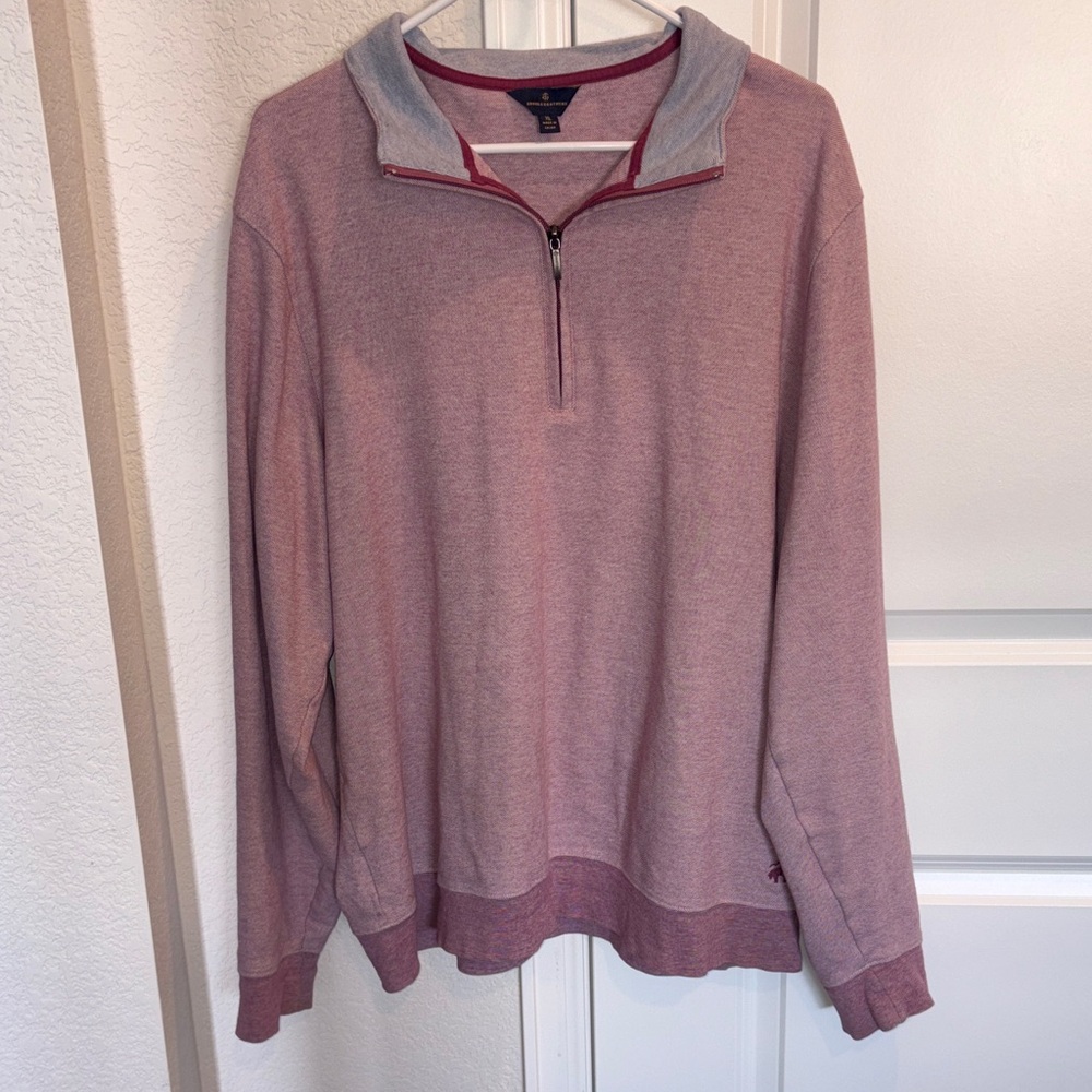 Brooks Brothers Men's Quarter Zip-Up Sweater
